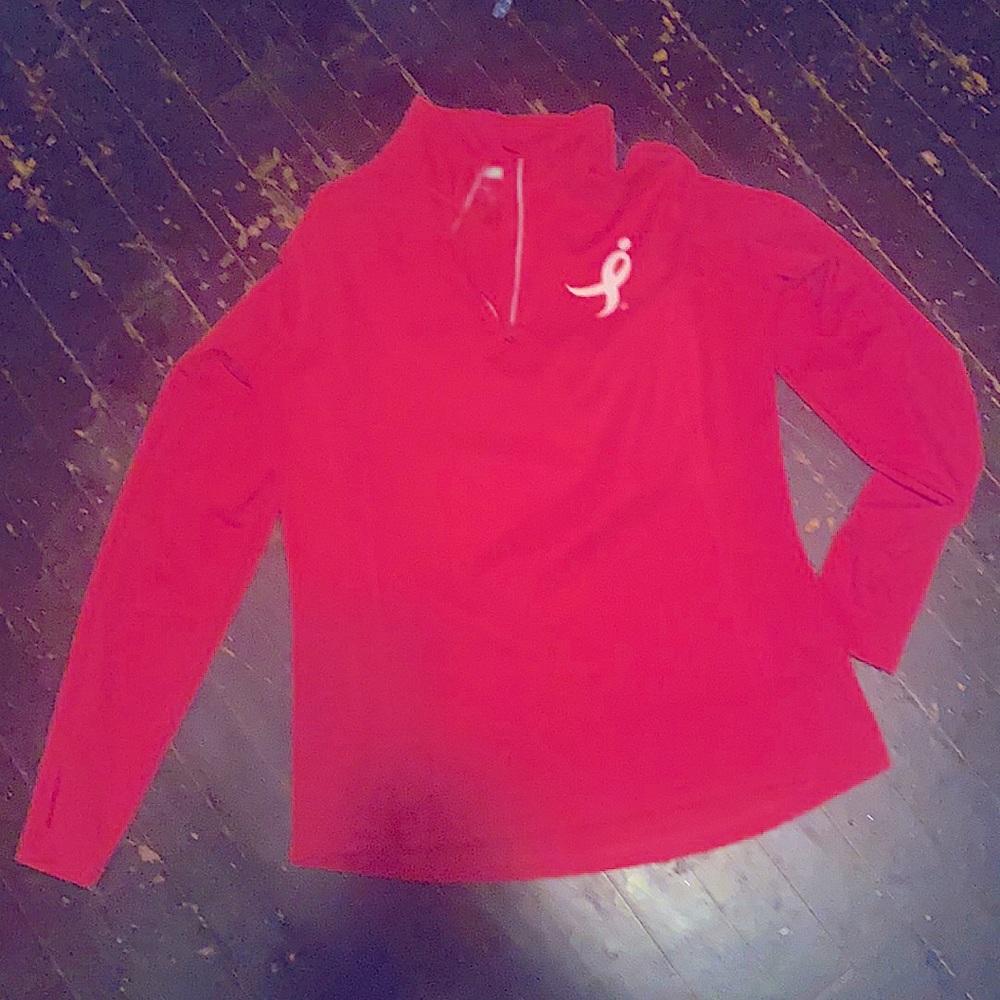 Breast Cancer Hot Pink 1/4 Zip Pull Over by Susan Komen